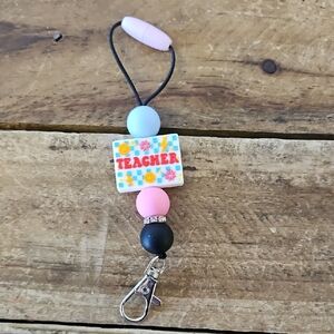 Colorful Teacher Keychain